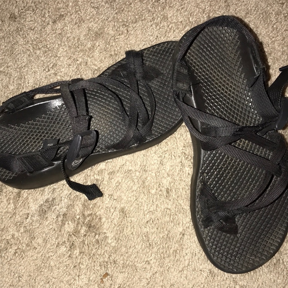 Black double strap chacos